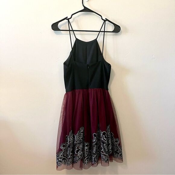 BLONDIE NITES Fit and Flare Mini Dress with Tool Bottom Size 7 - Picture 5 of 6